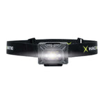 Vue de face de la lampe frontale rechargeable Luciola 200 avec 200 lumens