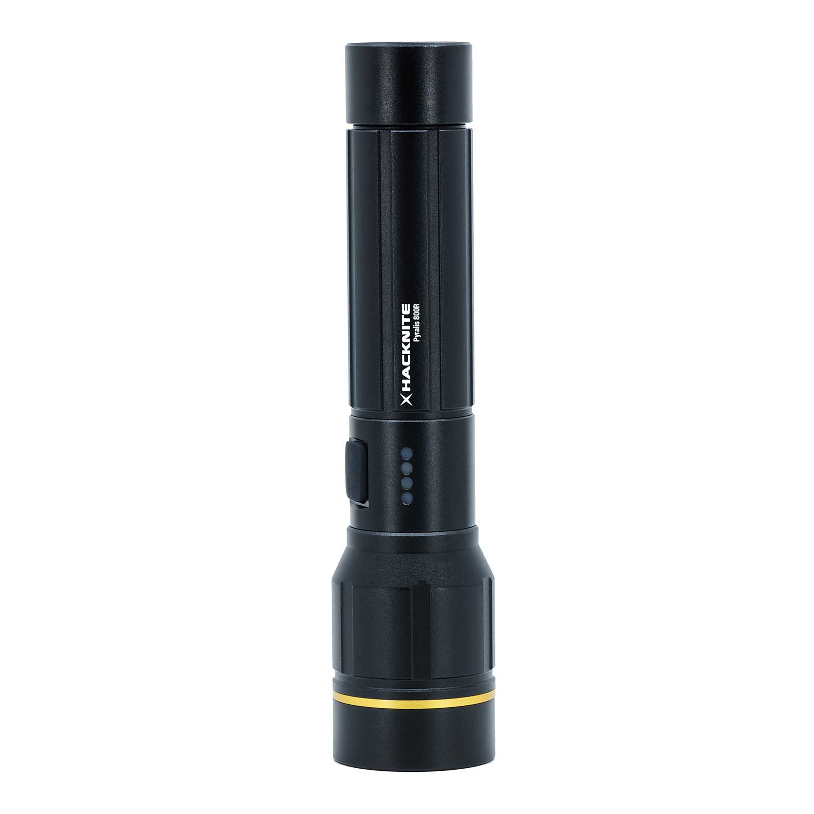 Vue verticale de la lampe torche Pyralis 800R, avec 800 lumens