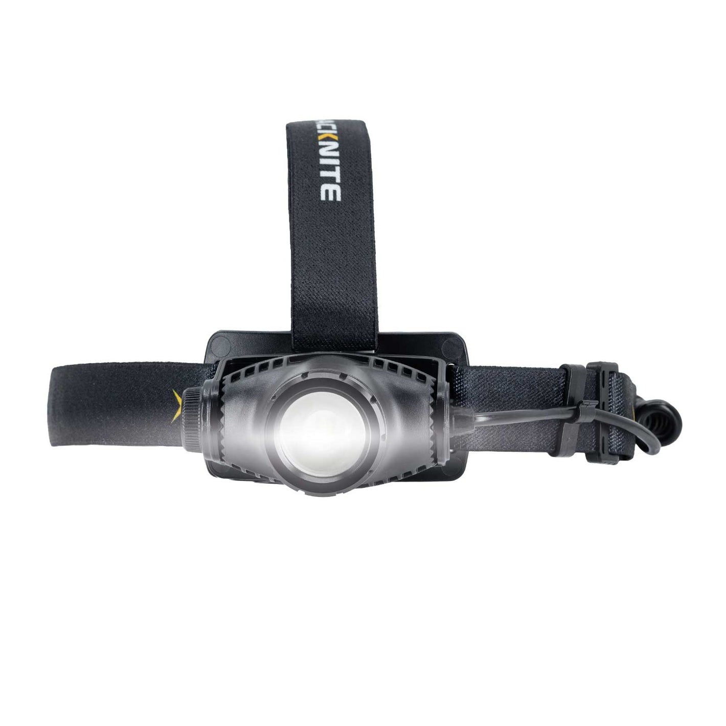 Vue de face de la lampe frontale Noctila 400H, avec 400 lumens